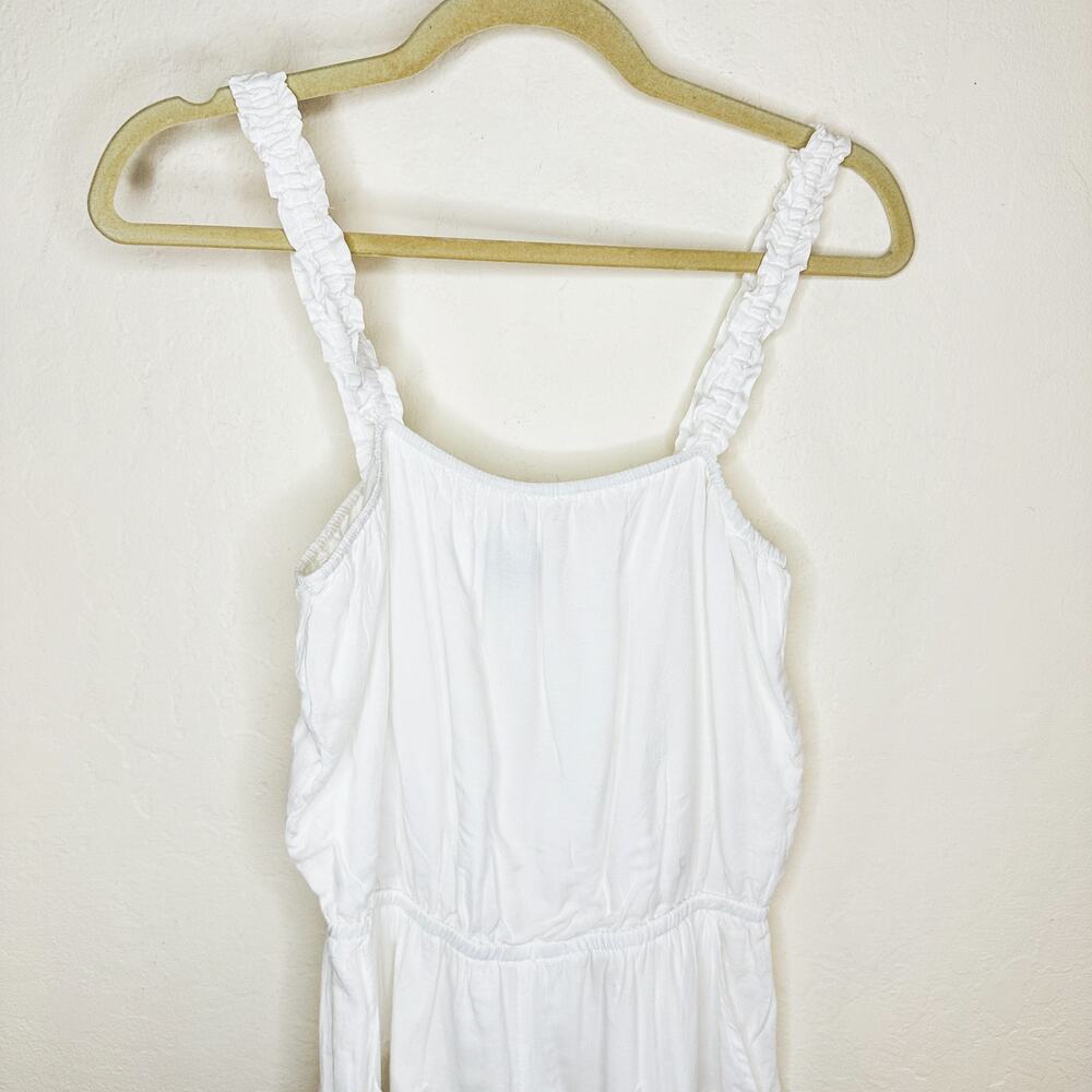 Express White Floral Eyelet Lace Trim Sleeveless Romper Playsuit XS - Picture 4 of 14